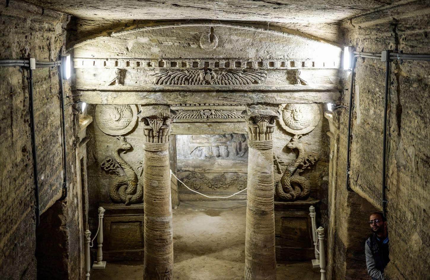 Catacombs of Kom el Shoqafa Egypt